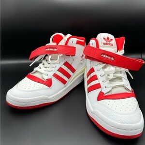 Adidas Forum 84 high top trainers Red & White Men’s 9 Men’s